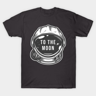 Crypto to the moon astronaut helmet T-Shirt